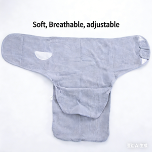<span class=keywords><strong>Gigoteuse</strong></span> respirante 100% <span class=keywords><strong>coton</strong></span>, facile à enfiler, couverture confortable, emmaillotement pour nouveau-né, emmaillotement réglable pour bébé - Product Image 3