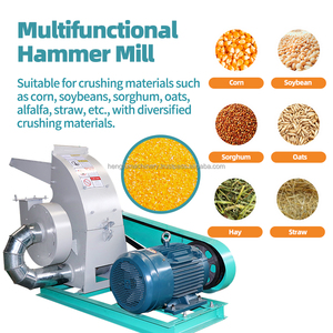 Broyeur à marteaux multifonctionnel Portable à haut rendement 370-2300 kg/h capacité 300kg poids pour l'alimentation en paille de maïs maïs blé - Product Image 5