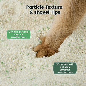 Arena para Gatos de Yuca Natural Premium, Baja en Polvo, Fuerte Aglutinación, Biodegradable, Control de Olores, Absorbente, No se Pega - Product Image 5