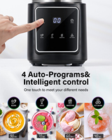 2024 Leverancier Huishoudelijke Apparaten Zwarte Blender Smoothie Machine 1200W Compacte Keukenmixer Fruitmixer Sapmaker