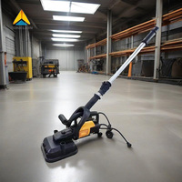 Meuleuse de sol en béton 3800W à 4 têtes avec aspirateur à poussière, rectifieuse de surface industrielle portative et polisseuse