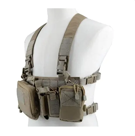 BSCI nhà máy biểu tượng tùy chỉnh đào tạo chiến thuật vest ngực bánh POUCH có thể điều chỉnh Nylon Tạp Chí