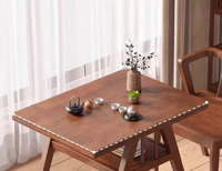 Ensemble table et chaises d'extérieur pour balcon, table carrée ou ronde, table basse en bois