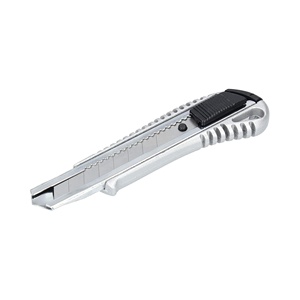 Cuchillo Multiusos Industrial de Alta Resistencia de Aleación de Aluminio de 18 mm, Cortador de Papel Tapiz Grande con Botón de Empuje, Ergonómico y Dentado - Product Image 1