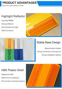Высококачественный отражатель, 3 м, покрытие, АБС, пластиковая дорожная Шпилька, маркер для дорожного покрытия - Product Image 4