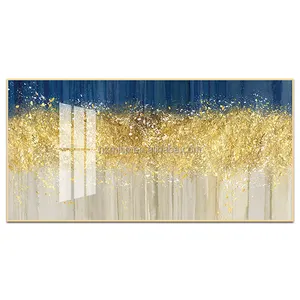 Wholesale Modern Home Decor Wall Art Abstract Oil Painting For Living Room Gloss Crystal Porcelain Decorative Landscape Painting