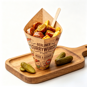 Caja para <span class=keywords><strong>Bratwurst</strong></span> a prueba de grasa, para festivales de comida callejera, salchicha alemana, para llevar, desechable, al por mayor, caja para <span class=keywords><strong>salchichas</strong></span>. - Product Image 1