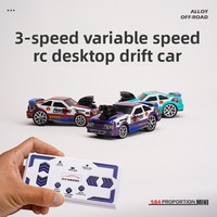 Venta Caliente Transfronteriza: Coche RC de Control Remoto 1:64, 2.4G, de Aleación, para Derrapes, Recargable, con Velocidad Variable, Mini Simulación de Carreras, para Uso en Interiores