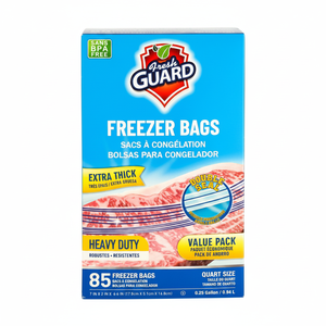 Sacchetti per Congelatore e Frigorifero Resistenti da 85 Pezzi, Formato Quarto, con Linguette Richiudibili Facili da Aprire - Product Image 2