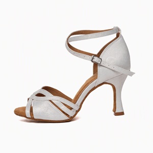 Zapatos <span class=keywords><strong>de</strong></span> Baile Latino para Mujer, Diseño <span class=keywords><strong>de</strong></span> Alta Calidad con Flores Oscuras en Satén, Zapatos <span class=keywords><strong>de</strong></span> <span class=keywords><strong>Salsa</strong></span>, Cha Cha <span class=keywords><strong>y</strong></span> <span class=keywords><strong>Bachata</strong></span> - Product Image 5