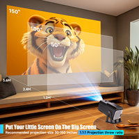 Nouveau projecteur HY320 NTV avec Netflix 1080P sous licence officielle avec télécommande vocale