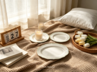 Nouvelle exportation Chine : Assiette en céramique verte style minimaliste moderne et épuré, motif dentelle, pour chapeau de paille, poisson ou plats occidentaux