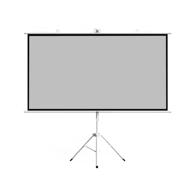 New Arrival Matte White Projector Screen 72/84/100/120/150 Inch 4:3 Tripod Stand Mobile Projection Screen