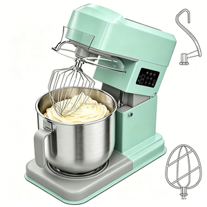 Nueva Batidora Planetaria Comercial 3 en 1 con Tazón <span class=keywords><strong>de</strong></span> Acero Inoxidable <span class=keywords><strong>de</strong></span> 7L para Leche Fresca, Crema y Harina, Ideal para Mezclar Masa y Repostería - Product Image 1
