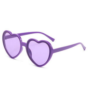 Gafas de sol cuadradas azules para mujer, bonitas gafas de moda UV400 en forma de corazón, gafas de sol personalizadas con corazones de amor para mujer - Product Image 4