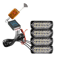 Luz estroboscópica de emergencia para coches, luces LED de 12v y 24v, intermitente inalámbrico para camiones