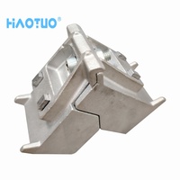 Connecteur d'angle en alliage d'aluminium pour fenêtre et porte coulissante, profilé moderne en aluminium, idéal pour usage domestique - Vente chaude