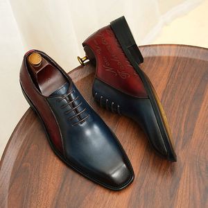 Chaussures de mariage formelles Oxford à bout pointu, faites à la main, respirantes et antidérapantes, collection automne 2025, haute qualité - Product Image 5