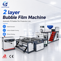 Machine à film bulle double couche grande capacité, automatique, stable, pour extrusion, découpe, emballage et ensachage uniformes et efficaces