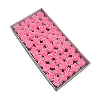 Fleurs de Poinsettia artificielles bon marché, Bouquet de cadeau de saint-valentin, fleur de savon lumineuse à 3 couches, Rose