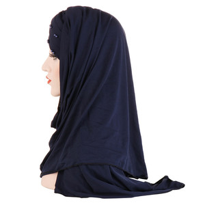 Sciarpa di perline di seta di latte di vendita calda cappello <span class=keywords><strong>hijab</strong></span> musulmano sciarpa di <span class=keywords><strong>moda</strong></span> malesia <span class=keywords><strong>hijab</strong></span> arabo - Product Image 4