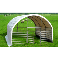 Fournisseurs chinois de tentes d'abri pour animaux en tissu PVC avec structure métallique pour bétail/vaches/poulets/chevaux/chèvres - Taille et couleur personnalisables