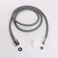 Tuyau flexible tressé en nylon gris pour robinet extractible, pièce de rechange