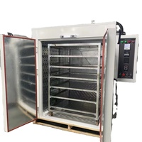Four de séchage à double porte en acier inoxydable avec plateau à chariot, convection à air forcé robuste pour usage industriel