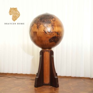 Chinese Antique Furniture Custom Globe Shape Wine <strong>Cabinet</strong> <strong>Display</strong> Bar Liquor Storage <strong>Cabinet</strong> Lift up Hardware <strong>Corner</strong> <strong>Cabinet</strong> - Product Image 2
