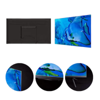 Téléviseur LED Smart 86 Pouces Android TV 4K Ultra HD Incurvé Grand Écran Wifi Intelligent
