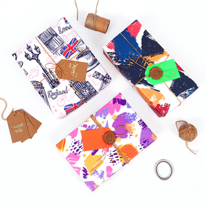 Venta al por mayor 80g cumpleaños juguetón Graffiti papel tisú regalo de lujo personalizado embalaje rollo de papel de regalo - Product Image 6