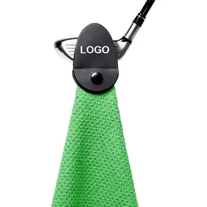 Fermuar cep tezgah manyetik havlu ile spor salonu spor havlusu özel logo pamuk/mikrofiber waffle golf havlusu