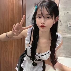 Sexy lingerie, sweet and cute maid set, backless nightgown that makes small breasts look bigger, maid uniform. - Product Image 1