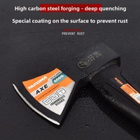 Hache de montagne multifonctionnelle tout acier pour extérieur, grande hache de feu allongée, coupe d'arbre en bois, marteau à clous 1250G