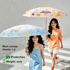 Paraguas con Logotipo Personalizado de Fábrica, 96 cm de Diámetro Abierto, 256 g, Ligero, Mango Telescópico de 8 cm, para Mujer, Viajes, Promoción de Marca - Product Image 2