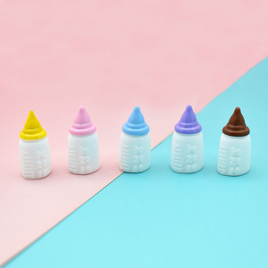 Figurine miniature KI quyu de couleur unie, biberon, jouet miniature pour jeu de rôle, accessoire alimentaire et de jeu, crème en résine, coque de téléphone - Product Image 3