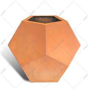 Jardinière extérieure Pentagone Matériau en acier résistant aux intempéries Vente en gros pour jardin Villa Parc Hôtel Décoration de jardinage - Product Image 5