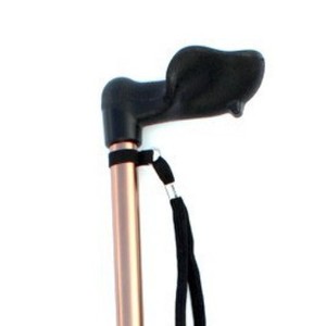 Bâtons de randonnée télescopiques en alliage d'aluminium, 2 sections, pointe en caoutchouc, pour la randonnée, le trekking et le soutien des personnes âgées - Product Image 4