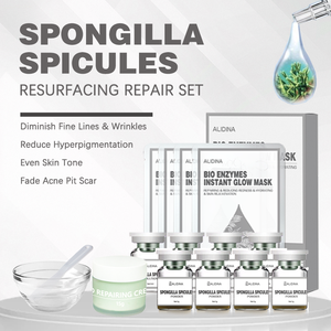 Sinh học tự nhiên microneedling mụn đầu đen sắc tố loại bỏ spongilla spicules tảo Peel Peeling rong biển miếng bọt biển sửa chữa bộ D - Product Image 3