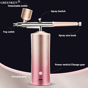 Appareil d'injection d'oxygène à dégradé aérographe, beauté, hydratation, <span class=keywords><strong>essence</strong></span> importée, ensemble de vaporisateur nano portatif - Product Image 3