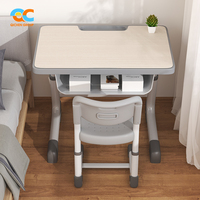 Table d'étude compacte avec chaise pour distributeur en gros – Bureau d'étude peu encombrant pour étudiants et ensemble table et chaise pour la maison