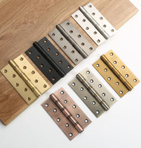 บานพับประตูบานเลื่อนสแตนเลสสีดำล็อคประตูไม้4นิ้ว5นิ้ว3ชิ้นตัวดูดล็อคประตูบานเลื่อน - Product Image 2