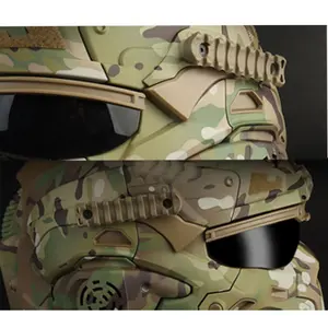YAKEDA tattico veloce Full Face protettivo HD casco tattico Nylon & materiale ABS per attività all'aperto