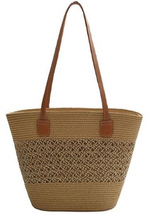 Summer Seaside Vacation Ladies Straw <b>Zip</b> Waterproof New Style Woven Large Capacity Shoulder Bag Fashion <b>Tote</b> Bag Tanjing - Product Image 6
