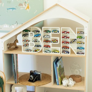Nom personnalisé Design moderne Hot Wheels présentoir jouet <span class=keywords><strong>voiture</strong></span> organisateur bébé garçon cadeau - Product Image 1