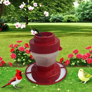 OEM/ODM Garden Automatic Plastic Bird Feeder With Sun Protection And Antifreeze Cage Pet Bowl For Water PP Material