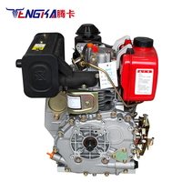 Moteur diesel Tengka 178F 5HP 4 temps refroidi par air, démarrage électrique, pompe à eau, générateur, bateau agricole, moteur Euro 3