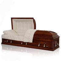 Ataúdes de Álamo Baratos al por Mayor de Fábrica, Ataúdes Funerarios Personalizados de Alta Calidad para Adultos