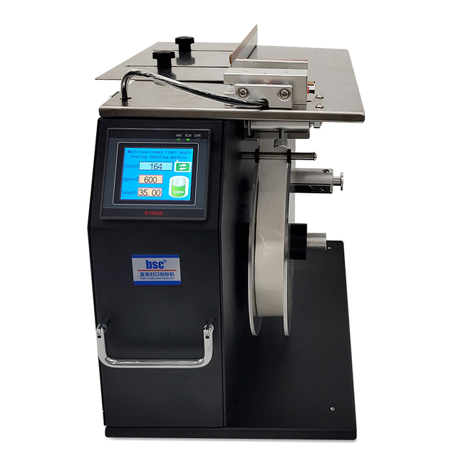 Bsc-F601 Angle Corner Sealing Label Applicator Can Paste Transparent Self-adhesive Labels and Non-transparent Labels.