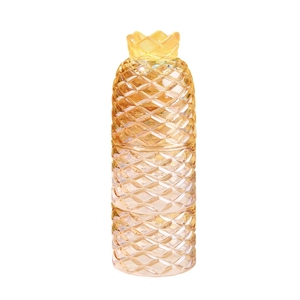 Ensemble <span class=keywords><strong>de</strong></span> verres empilables <span class=keywords><strong>de</strong></span> 10 oz, forme ananas et poire, colorés, réutilisables, sans BPA, verres à boire empilables, gobelets à fruits - Product Image 4